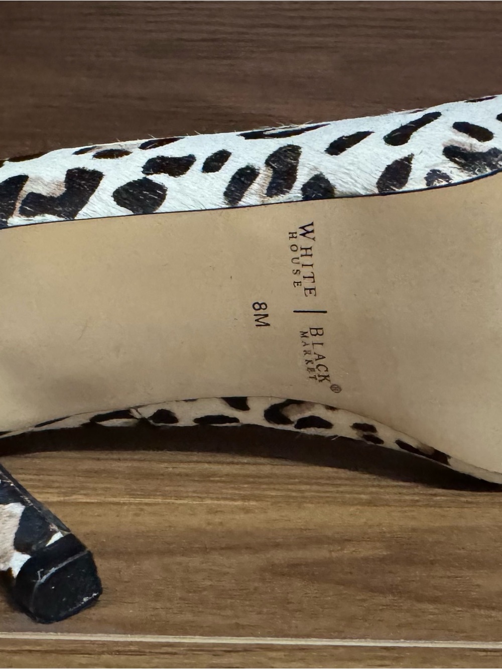 White House Black Market leopard Panther heels shoes - Picture 6 of 6